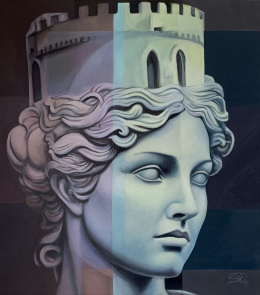 Studio figurativo. Parte dell’ esposizione personale intitolata “Radici”, svoltasi nella città di Tarquinia nel 2024.